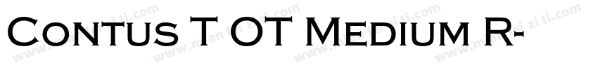 Contus T OT Medium R字体转换